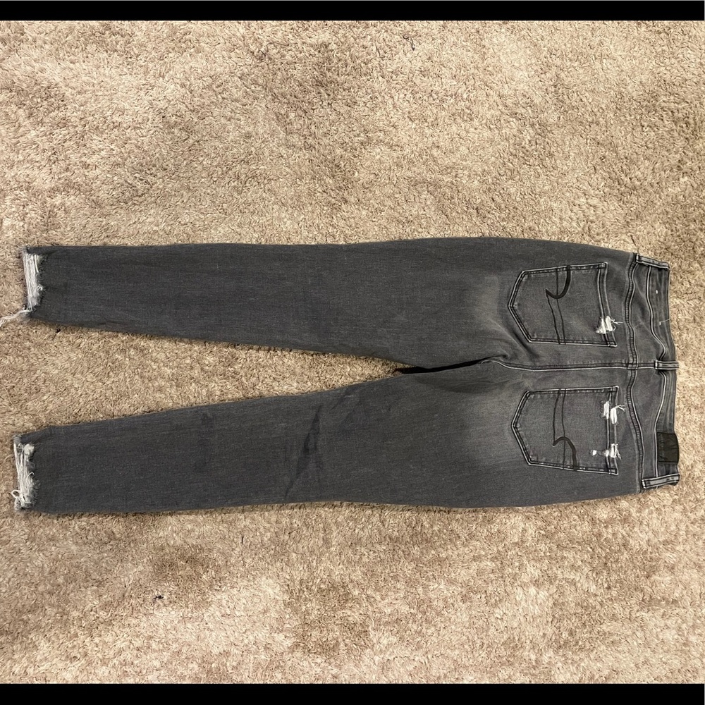 AE Faded black super high rise Jegging - size 8